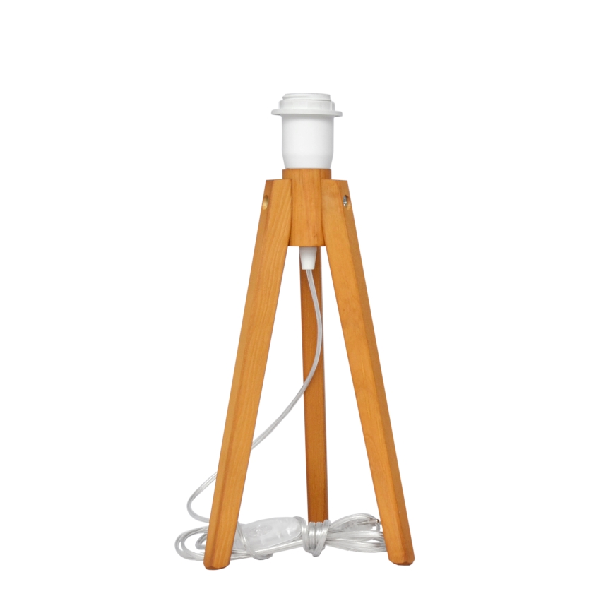 Stolní lampa ALBA 1xE27/15W/230V bílá/dub