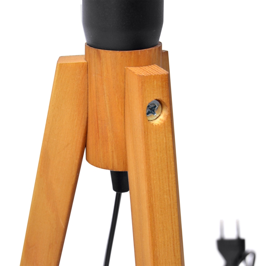 Stolní lampa ALBA 1xE27/15W/230V černá/dub
