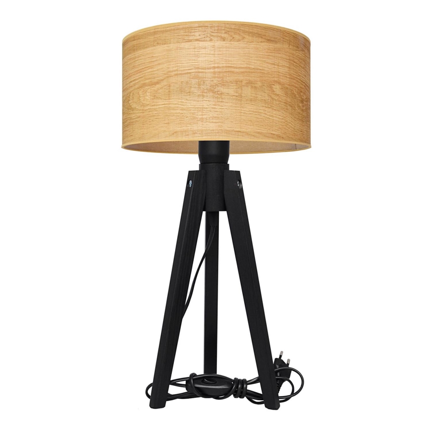 Stolní lampa ALBA 1xE27/15W/230V hnědá/borovice