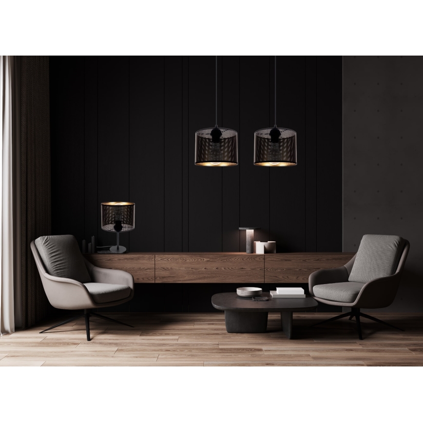 Stolní lampa ALDO 1xE27/60W/230V černá