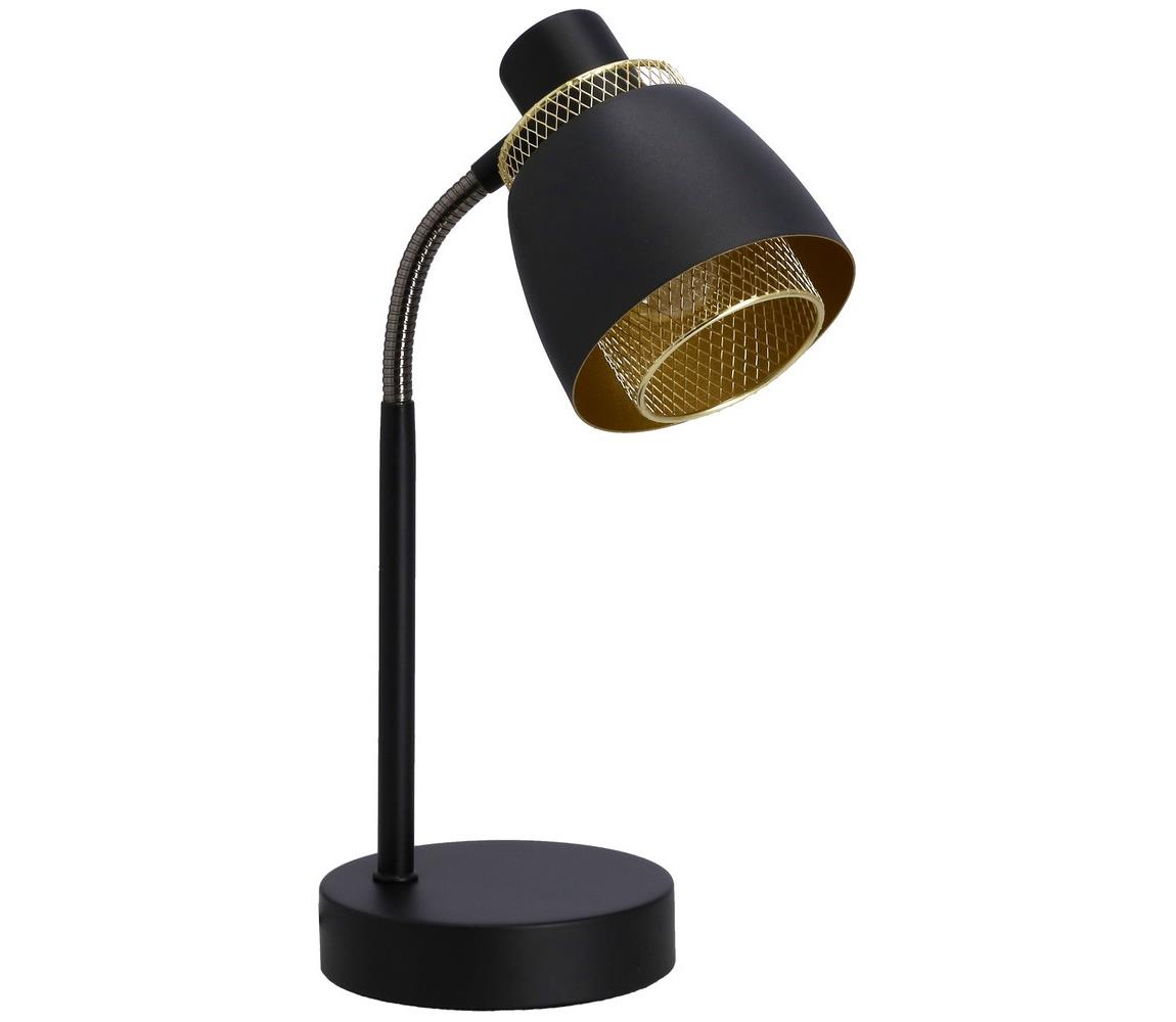 Candellux Stolní lampa ALEKSANDRIA 1xE14/40W/230V černá/zlatá CA0921