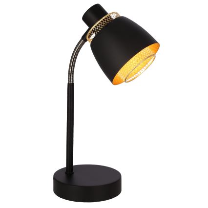 Stolní lampa ALEKSANDRIA 1xE14/40W/230V černá/zlatá