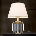 Stolní lampa ALEXIS 1xE27/60W/230V krémová/zlatá/čirá