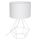 Stolní lampa ALMA 1xE27/60W/230V bílá