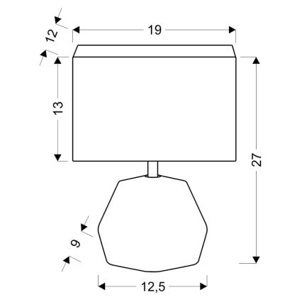 Stolní lampa ANIMI 1xE14/40W/230V černá