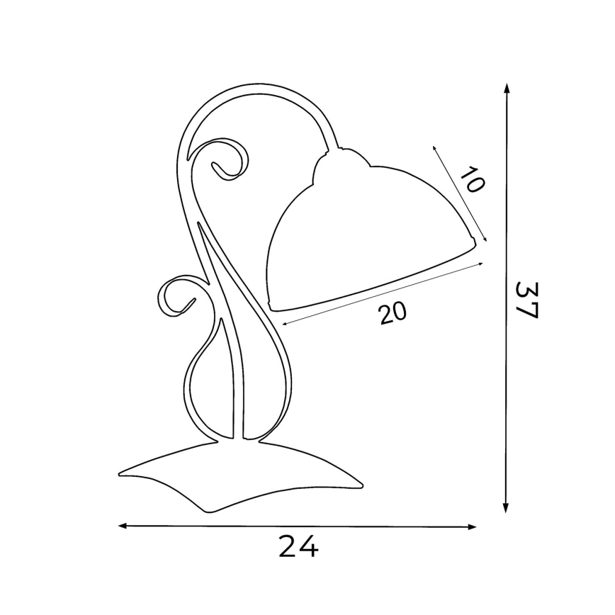 Stolní lampa ANTICA 1xE27/60W/230V
