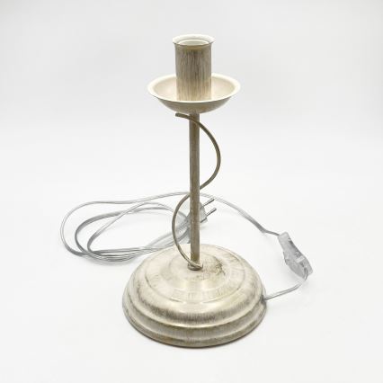 Stolní lampa ANTON 1xE14/60W/230V bílá patina
