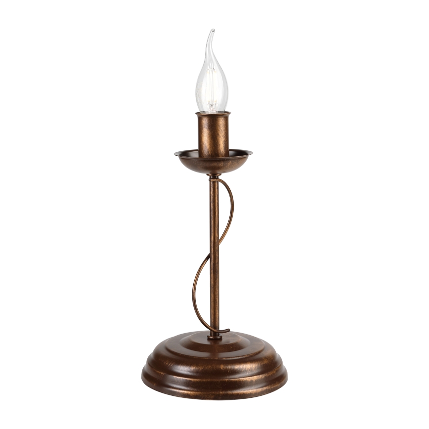 Stolní lampa ANTON 1xE14/60W/230V bronzová