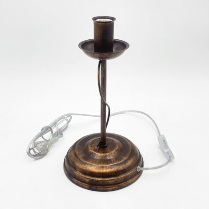 Stolní lampa ANTON 1xE14/60W/230V bronzová