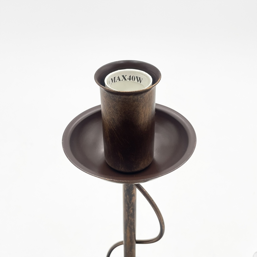 Stolní lampa ANTON 1xE14/60W/230V bronzová