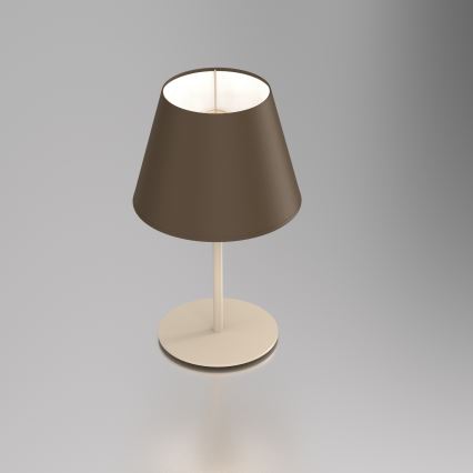 Stolní lampa ARDEN 1xE27/15W/230V béžová/hnědá