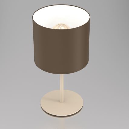 Stolní lampa ARDEN 1xE27/15W/230V béžová/hnědá