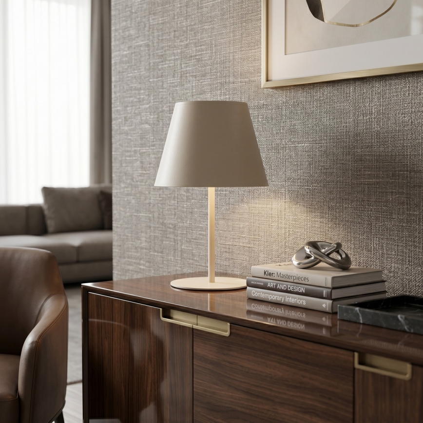 Stolní lampa ARDEN 1xE27/15W/230V béžová