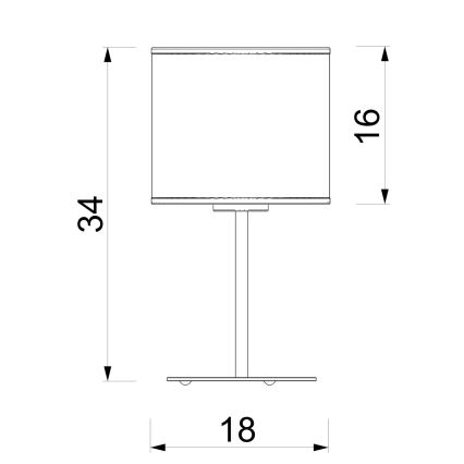 Stolní lampa ARDEN 1xE27/15W/230V béžová