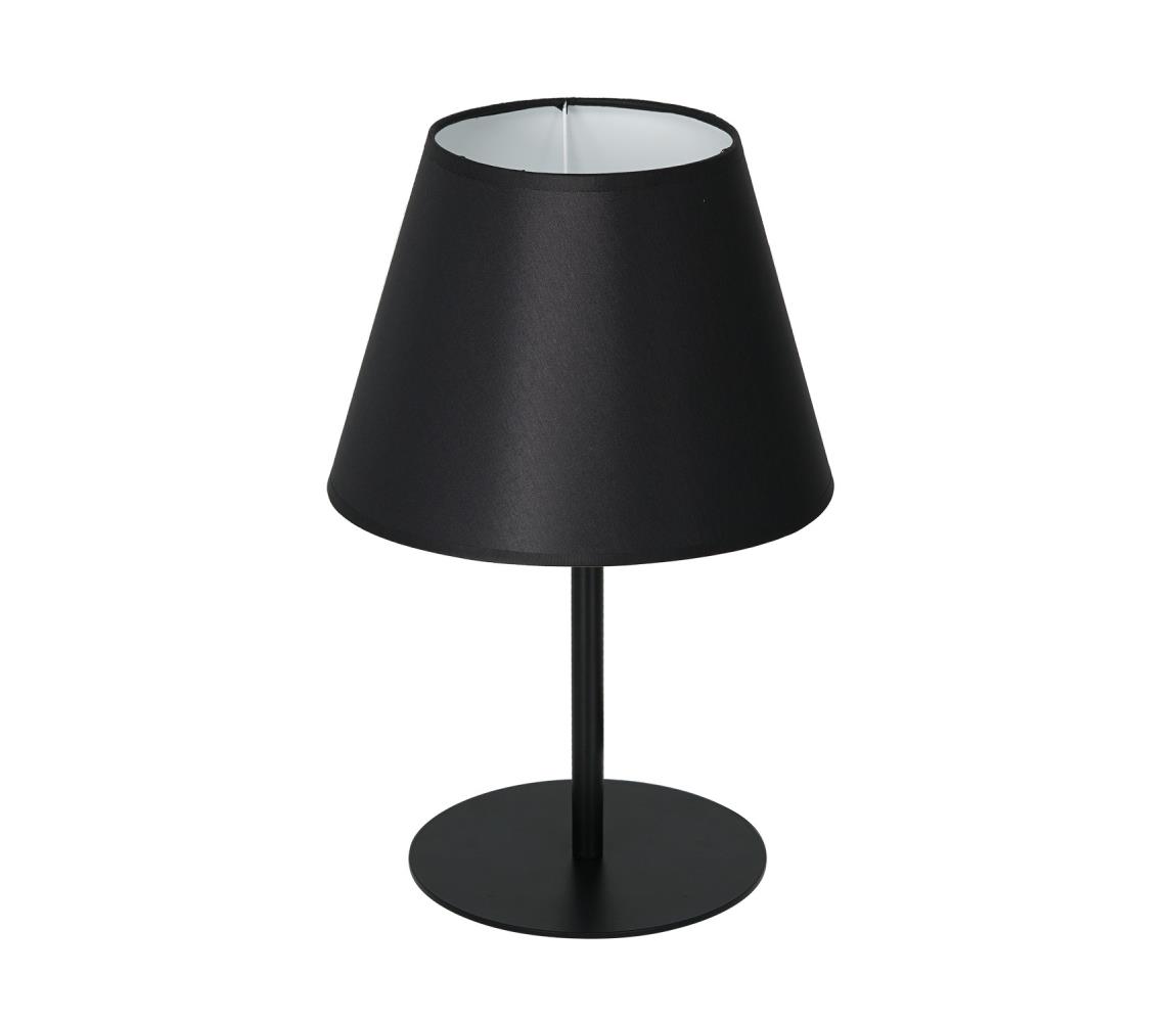 Luminex Stolní lampa ARDEN 1xE27/60W/230V pr. 20 cm černá/bílá LU3483