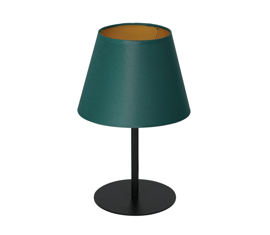  Stolní lampa ARDEN 1xE27/60W/230V pr. 20 cm zelená/zlatá 