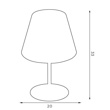 Stolní lampa ARDEN 1xE27/60W/230V pr. 20 cm zelená/zlatá