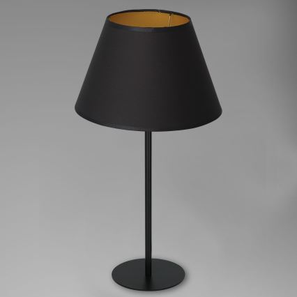 Stolní lampa ARDEN 1xE27/60W/230V pr. 30 cm černá/zlatá