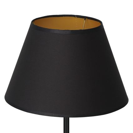 Stolní lampa ARDEN 1xE27/60W/230V pr. 30 cm černá/zlatá