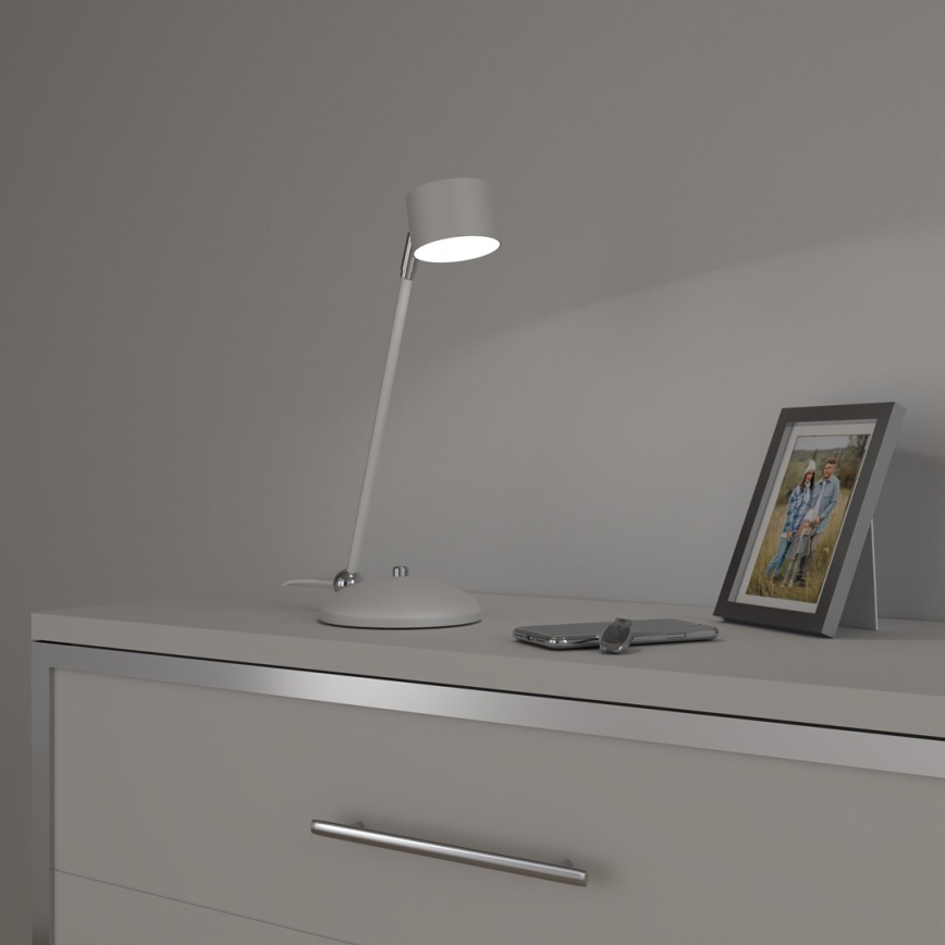 Stolní lampa ARENA 1xGX53/11W/230V bílá/lesklý chrom