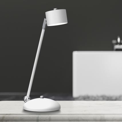Stolní lampa ARENA 1xGX53/11W/230V bílá/lesklý chrom