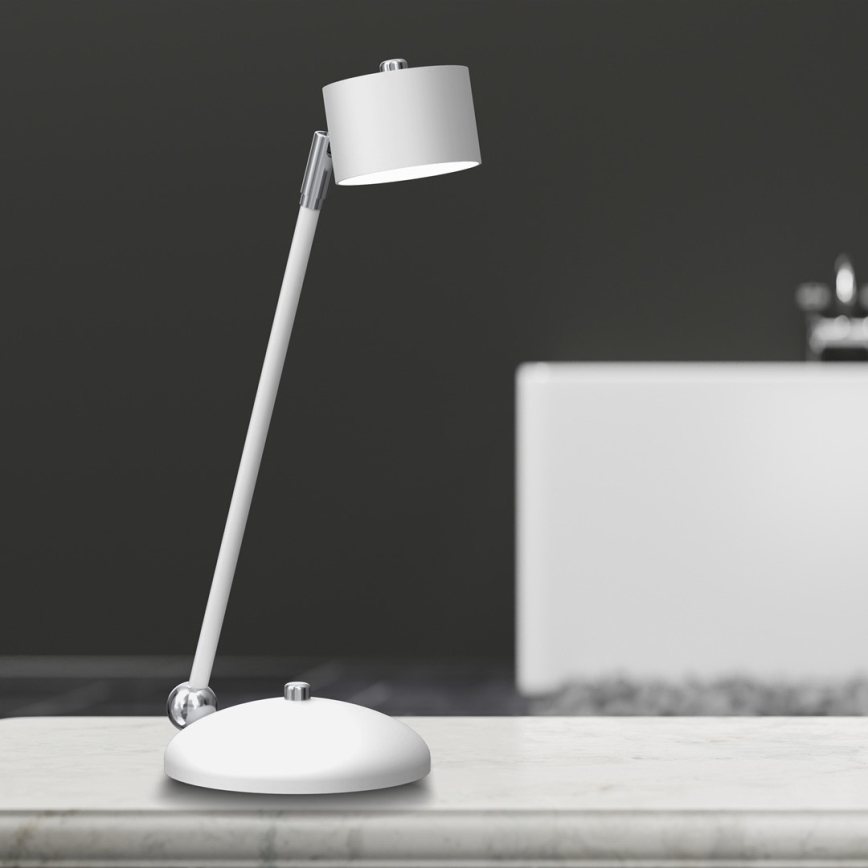 Stolní lampa ARENA 1xGX53/11W/230V bílá/lesklý chrom