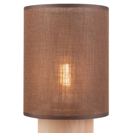 Stolní lampa ARI TABLE 1xE27/60W/230V hnědá/buk