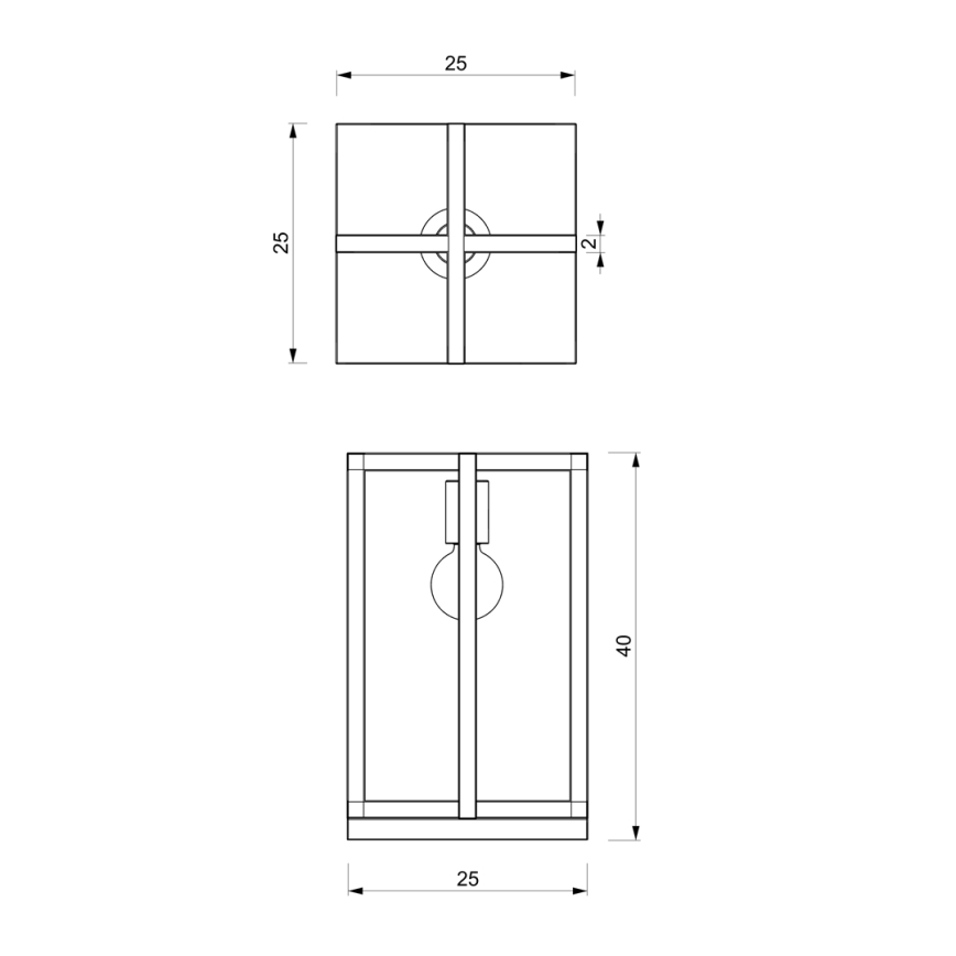Stolní lampa ARNOLD 1xE27/60W/230V černá