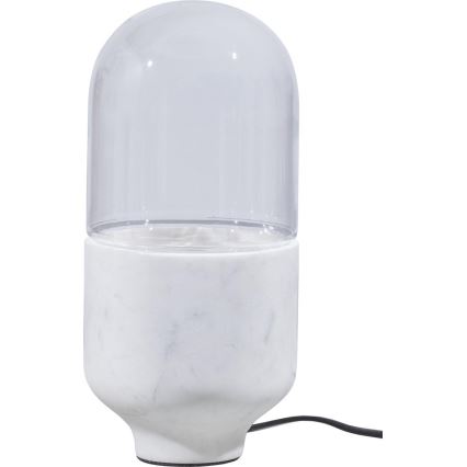 Stolní lampa ASEL 1xE27/25W/230V mramor bílá