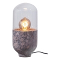 Stolní lampa ASEL 1xE27/25W/230V mramor šedá/hnědá