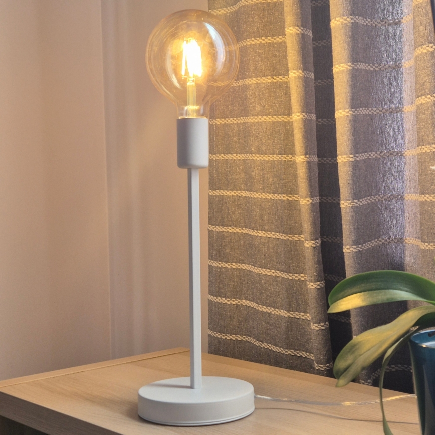 Stolní lampa ASTRID 1xE27/60W/230V bílá