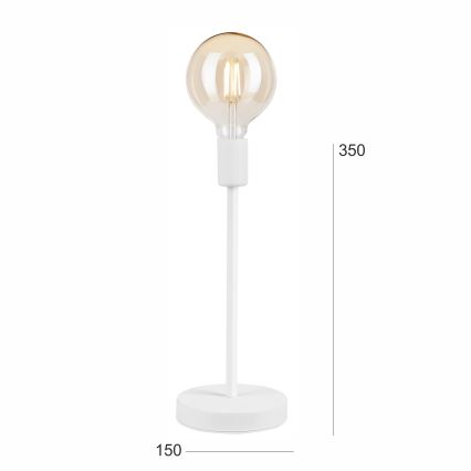 Stolní lampa ASTRID 1xE27/60W/230V bílá