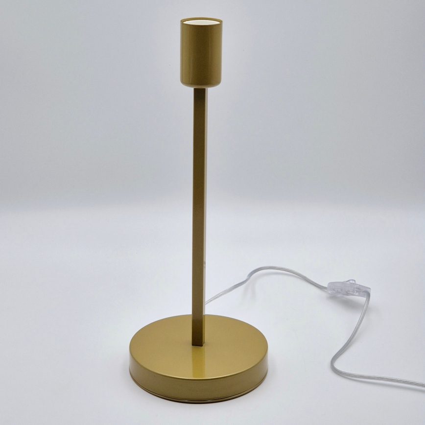 Stolní lampa ASTRID 1xE27/60W/230V zlatá