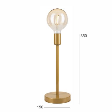 Stolní lampa ASTRID 1xE27/60W/230V zlatá