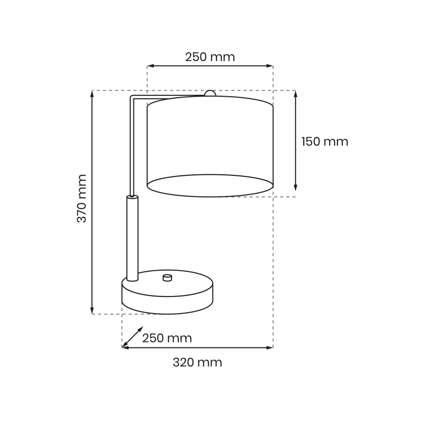 Stolní lampa ATLANTA 1xE27/60W/230V