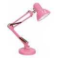 Stolní lampa AURIQ 1xE27/60W/230V růžová