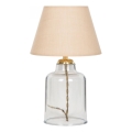 Stolní lampa AYD 1xE27/40W/230V béžová/čirá