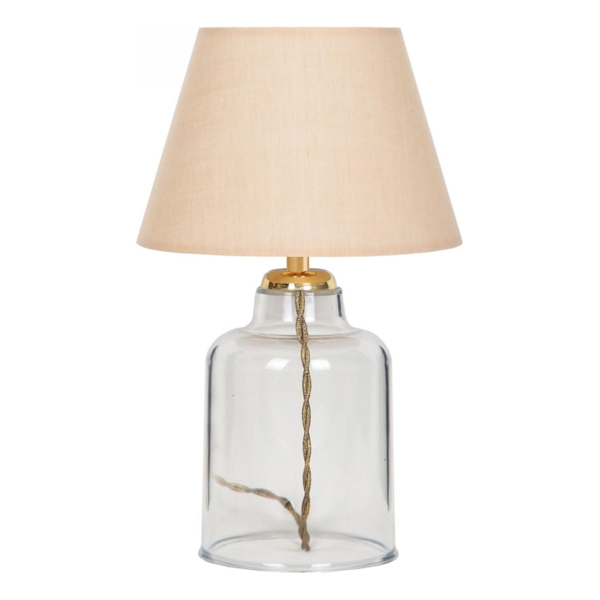 Stolní lampa AYD 1xE27/40W/230V béžová/čirá