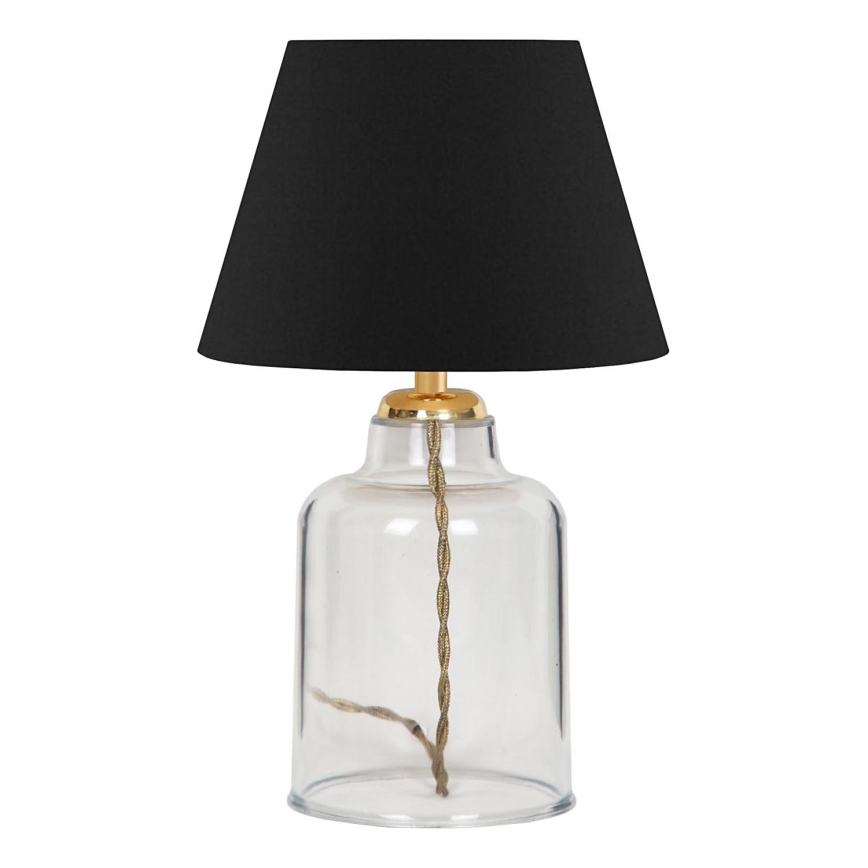 Stolní lampa AYD 1xE27/40W/230V černá/čirá