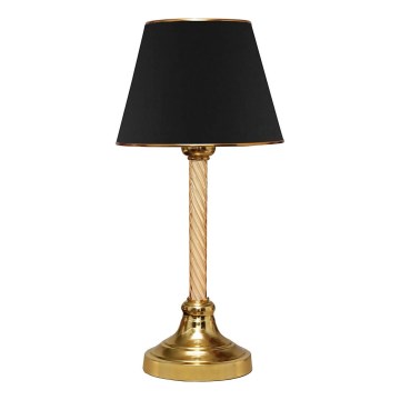 Stolní lampa AYD 1xE27/40W/230V černá/zlatá