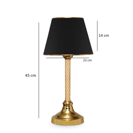 Stolní lampa AYD 1xE27/40W/230V černá/zlatá