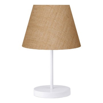 Stolní lampa AYD 1xE27/40W/230V hnědá/bílá