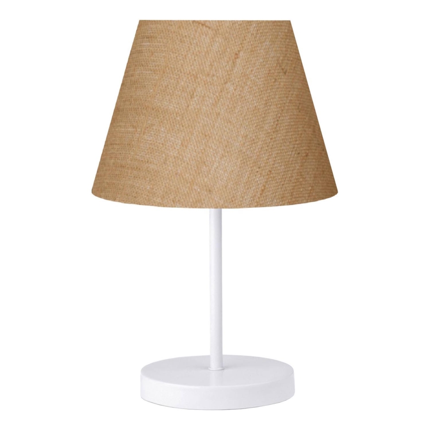 Stolní lampa AYD 1xE27/40W/230V hnědá/bílá