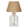 Stolní lampa AYD 1xE27/40W/230V hnědá/čirá