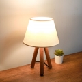Stolní lampa AYD 1xE27/40W/230V hnědá/krémová