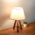 Stolní lampa AYD 1xE27/40W/230V hnědá/krémová