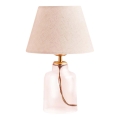 Stolní lampa AYD 1xE27/40W/230V krémová/čirá