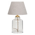Stolní lampa AYD 1xE27/40W/230V krémová/čirá