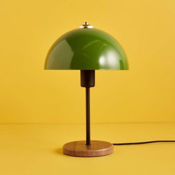 Stolní lampa AYD 1xE27/40W/230V zelená/hnědá