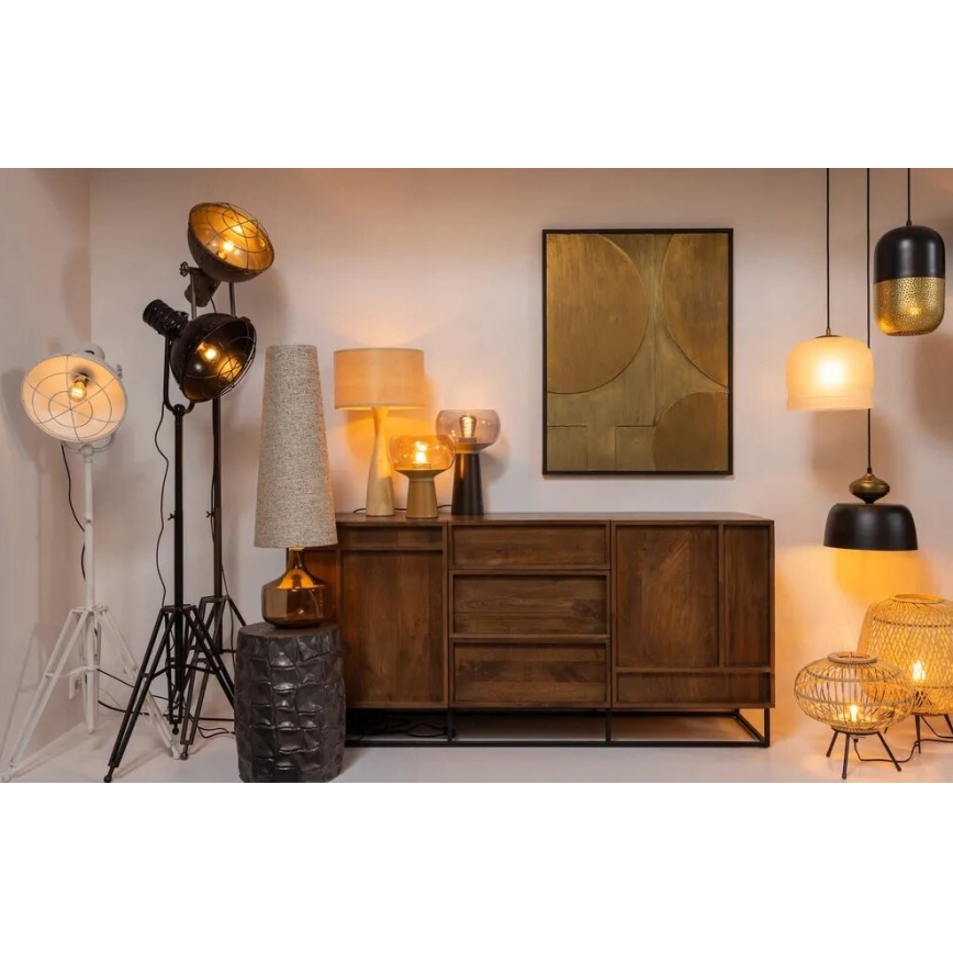 Stolní lampa BASICLABEL 1xE27/40W/230V bambus